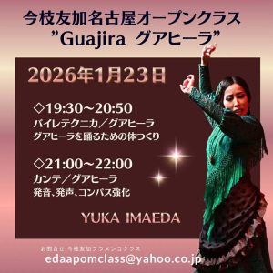 今枝友加,フラメンコ,オープンクラス,